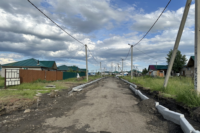 В поселке Шыгыс начали средний ремонт улицы Сарыарка